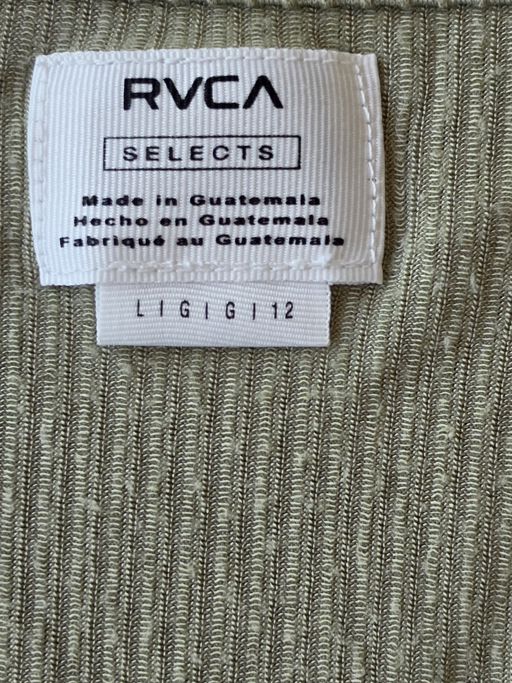 2 RVCA Ribbed Square-Neck Crop Tank Tops - Picture 6 of 6